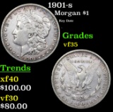 1901-s Morgan Dollar $1 Grades vf++