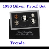 1998 United States Mint Silver Proof Set. 5 Coins Inside.