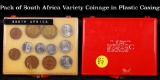 Pack of South Africa Variety Coinage in Plastic Casing