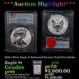 Proof ***Auction Highlight*** PCGS 2019-s Silver Eagle $1 Enhanced Reverse Proof Silver Eagle Dollar