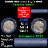 Buffalo Nickel Shotgun Roll in Old Bank Style 'Bell Telephone'  Wrapper 1926 & D Mint Ends