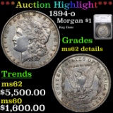 ***Auction Highlight*** 1894-o Morgan Dollar $1 Graded ms62 details By SEGS (fc)
