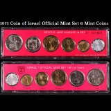 1971 Coin of Israel Official Mint Set 6 Mint Coins