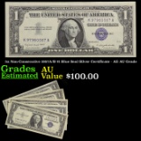 5x Non-Consecutive 1957A/B $1 Blue Seal Silver Certificate - All AU Grade Grades Choice AU
