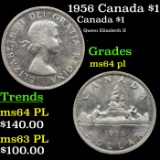 1956 Canada $1 Canada Dollar KM-54 $1 Grades Choice Unc PL