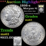 ***Auction Highlight*** 1898-s Morgan Dollar $1 Graded Select Unc By USCG (fc)