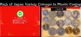 Pack of Japan Variety Coinage in Plastic Casing