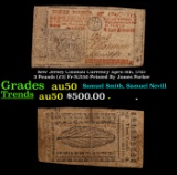 New Jersey Colonial Currency April 8th, 1762 3 Pounds (£3) Fr-NJ150 Printed By James Parker Grades A