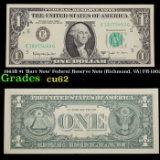 1963B $1 'Barr Note' Federal Reserve Note (Richmond, VA) FR-1902E Grades Select CU