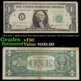 **Star Note** 1963B $1 'Barr Note' Federal Reserve Note (New York, NY) FR-1902E (star) Grades vf++