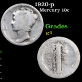 1920-p Mercury Dime 10c Grades g, good