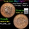 ***Auction Highlight*** 1835 Small 8, Stars Coronet Head Large Cent 1c Graded ms64 bn By SEGS (fc)