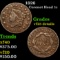 1826 Coronet Head Large Cent 1c Grades VF Details