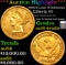 ***Auction Highlight*** 1854-d Large D Gold Liberty Half Eagle Dahlonega $5 Graded au58 details By S