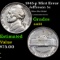 1945-p Jefferson Nickel Mint Error 5c Grades Choice AU