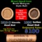 Mixed small cents 1c orig shotgun roll, 1918-d Wheat Cent, 1898 Indian Cent other end, Brinks Wrappe