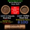 Mixed small cents 1c orig shotgun roll, 1917-d Wheat Cent, 1897 Indian Cent other end, Brinks Wrappe