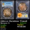 ***Auction Highlight*** PCGS 1884-cc Morgan Dollar Rainbow Toned $1 Graded ms64 By PCGS (fc)