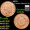 1835 Classic Head half cent 1/2c Graded ms62 bn By SEGS