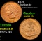 1876 Indian Cent 1c Grades Select Unc RB