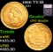 1860 Gold Dollar TY-III $1 Graded xf45 details By SEGS