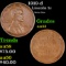 1919-d Lincoln Cent 1c Grades Select AU