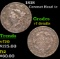 1818 Coronet Head Large Cent 1c Grades vf details