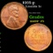 1935-p Lincoln Cent 1c Grades Choice+ Unc RB