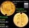 1862 Gold Dollar TY-III Love Token $1 Graded au50 details By SEGS