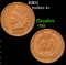 1901 Indian Cent 1c Grades vf++