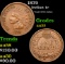1879 Indian Cent 1c Grades Select AU