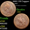 1863 US Copper Civil War Token 1c Grades vf++