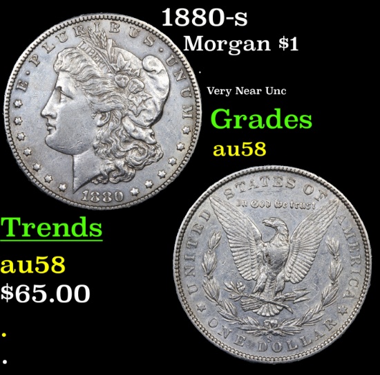 1880-s Morgan Dollar $1 Grades Choice AU/BU Slider