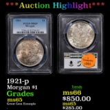 ***Auction Highlight*** PCGS 1921-p Morgan Dollar $1 Graded ms65 By PCGS (fc)