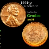 1931-p Lincoln Cent 1c Grades Choice AU/BU Slider