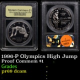 Proof 1996-P Olympics High Jump Modern Commem Dollar $1 Graded pr69 dcam By USCG