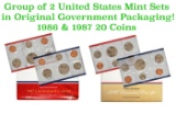 1986 & 1987 United States Mint Set in Original Government Packaging