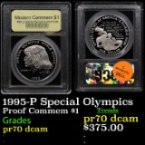 Proof 1995-P Special Olympics Modern Commem Dollar $1 Graded pr70 dcam By USCG