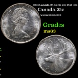 1968 Canada 25 Cents 25c KM-62a Grades Select Unc