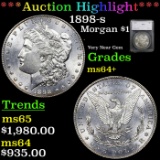 ***Auction Highlight*** 1898-s Morgan Dollar $1 Graded ms64+ By SEGS (fc)