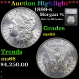 ***Auction Highlight*** 1899-s Morgan Dollar $1 Graded ms66 By SEGS (fc)