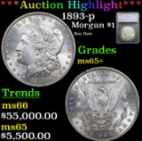 ***Auction Highlight*** 1893-p Morgan Dollar $1 Graded ms65+ by SEGS (fc)