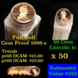 Proof Lincoln 1c roll, 1999-s 50 pcs