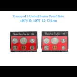 1976 & 1977 United Stated Mint Proof Set