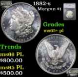 1882-s Morgan Dollar $1 Graded ms65+ pl By SEGS