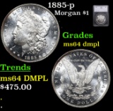 1885-p Morgan Dollar $1 Grades Choice Unc DMPL By SEGS