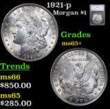1921-p Morgan Dollar $1 Grades GEM+ Unc By SEGS
