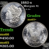 1882-s Morgan Dollar $1 Grades GEM+ Unc