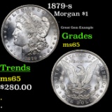 1879-s Morgan Dollar 1 Grades GEM Unc