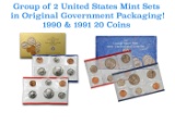 1990 & 1991 United States Mint Sets